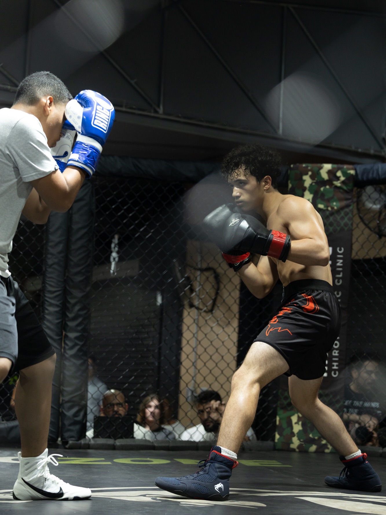 KO Zone Miami amateur MMA fight night striking exchange