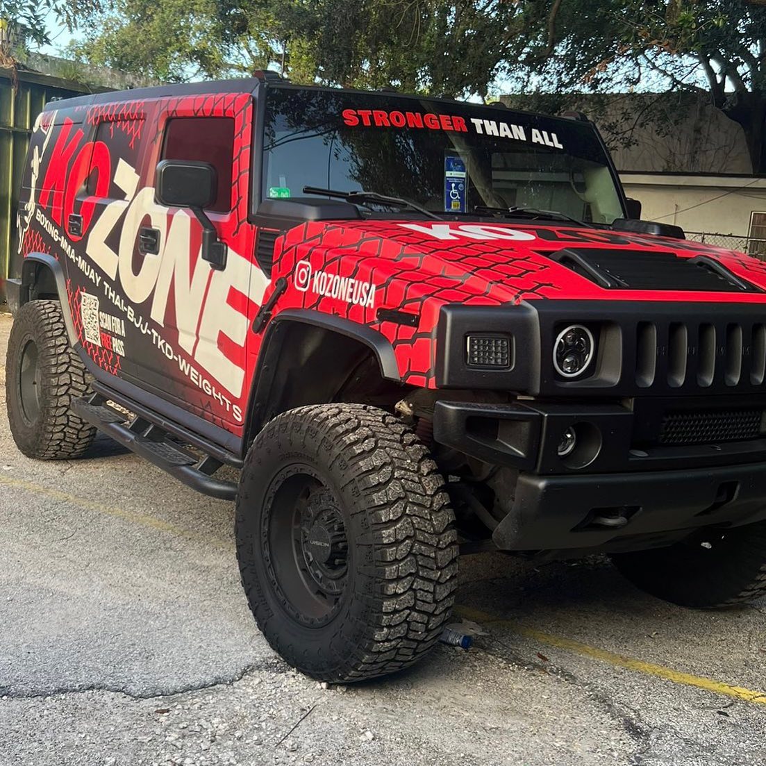 KO Zone branded vehicle representing community presence