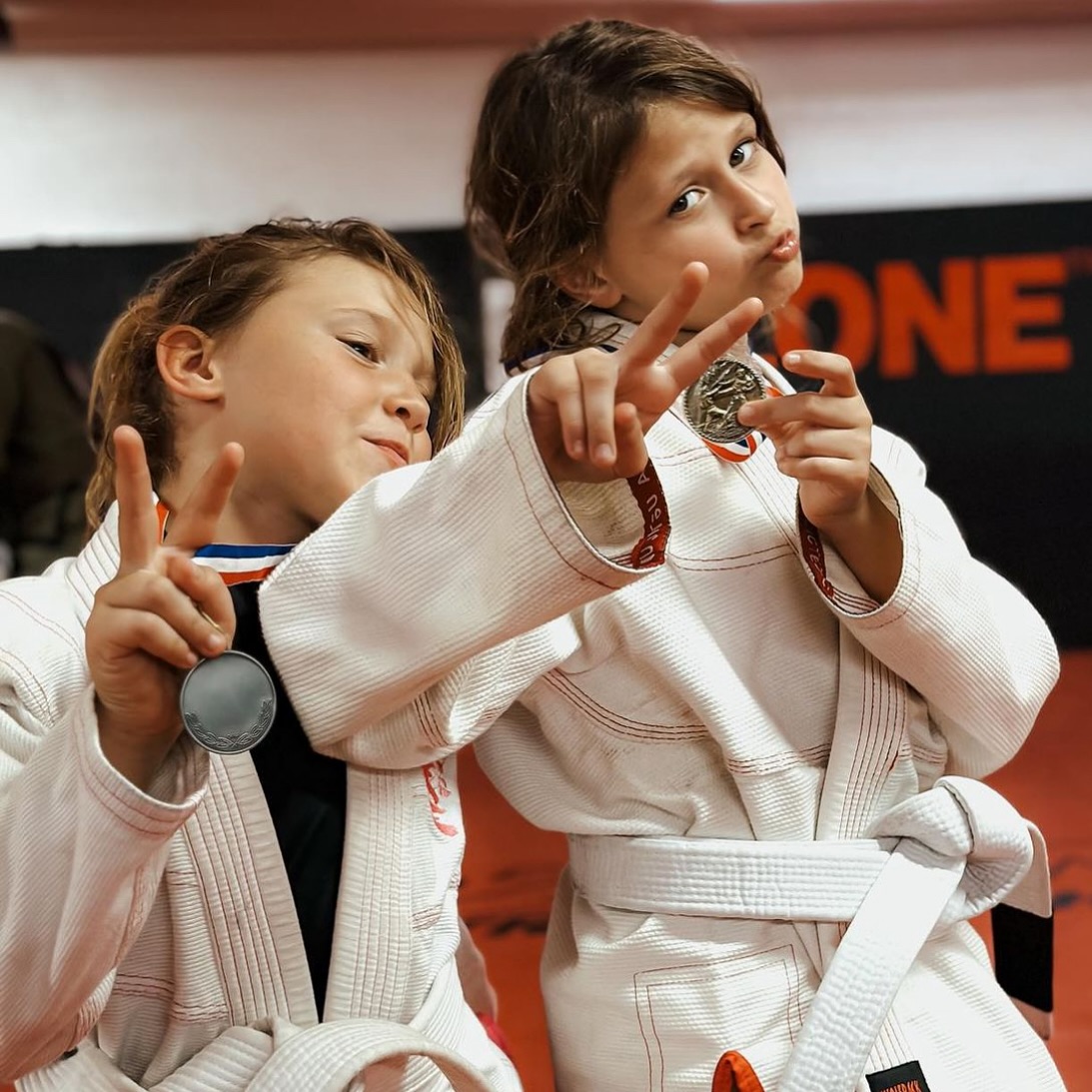 KO Zone kids with BJJ tournament medals