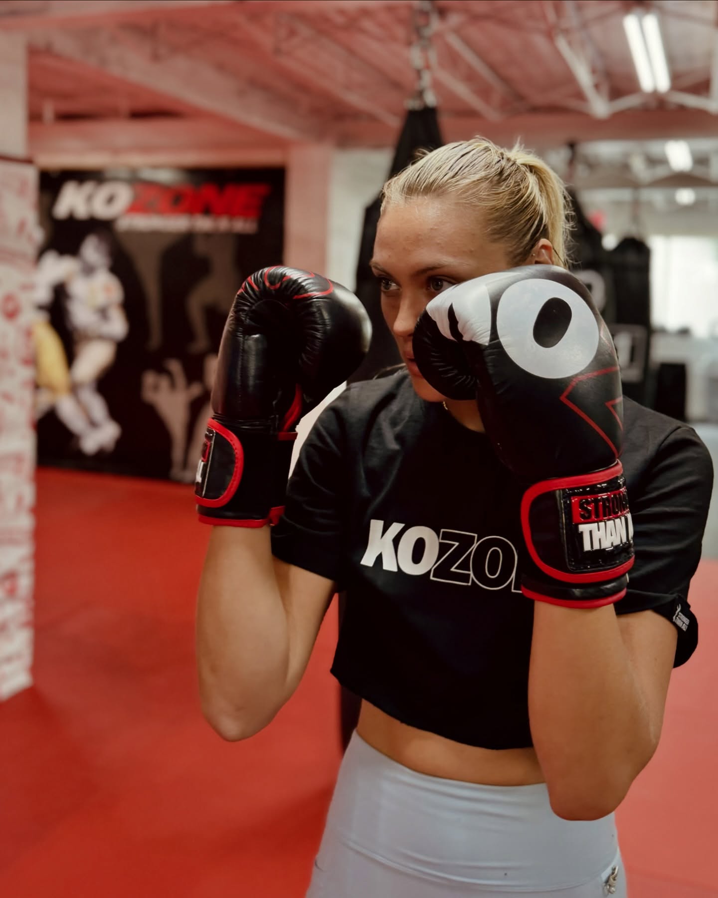 Women's boxing self-defense class at KO Zone